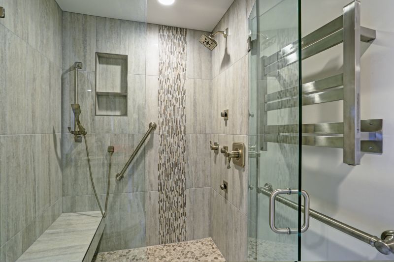 Shower with Custom Tile Work